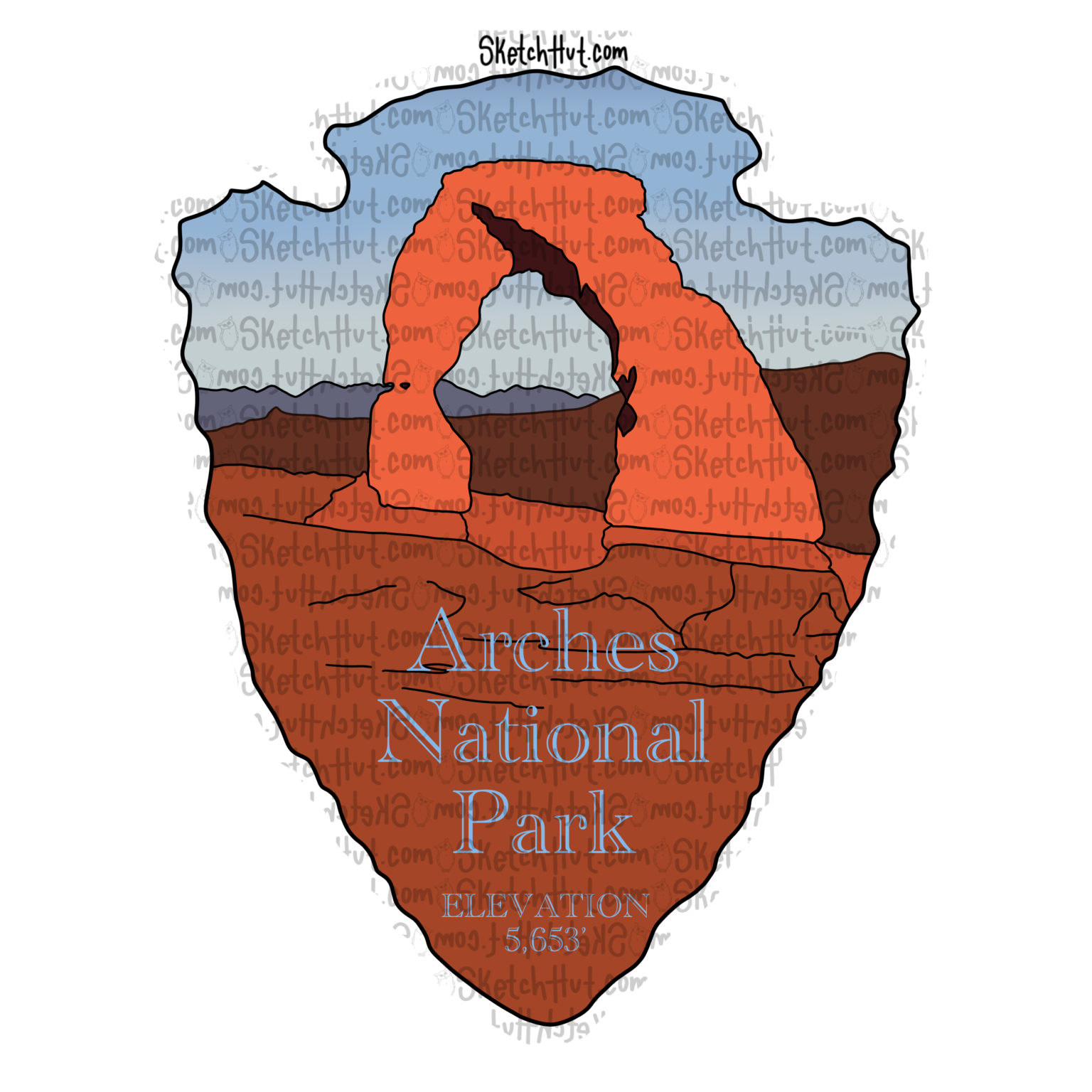 arches-national-park-sticker-sketchhut